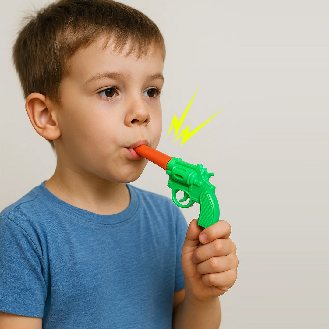 Mini Toy Gun Whistles 10PC - Fun Party Favors for Kids | Wanna Party - Image 2