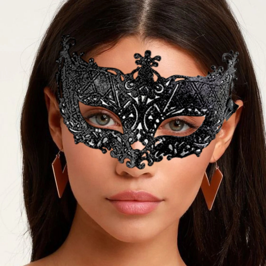 Masquerade Black Eye Mask Combo for Woman - 3PC