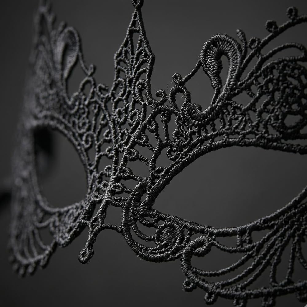 3 Pcs Party Masks Set - Lace Eye Mask & Masquerade Masks for Men & Women