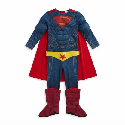 Classic Red & Blue Superhero Costume for Boys - Size M | Kids Hero Fancy Dress for Birthday Parties, School Events & Role Play