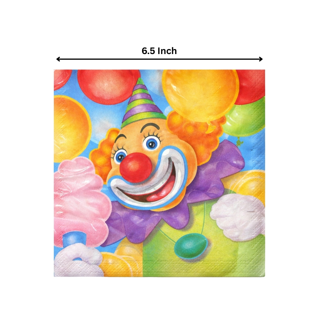 CIRCUS PARTY BEVERAGE NAPKINS - 16CT