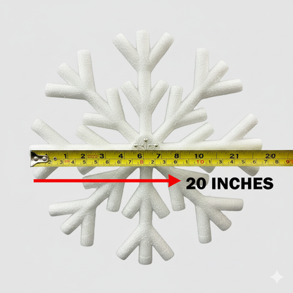 Foam Based Snow Flakes 20" - 1PC