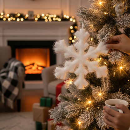 Foam Based Snow Flakes 10" - 1PC