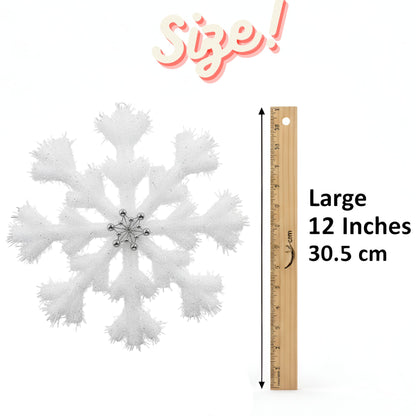 Foam Based Snow Flakes 12" - 1PC