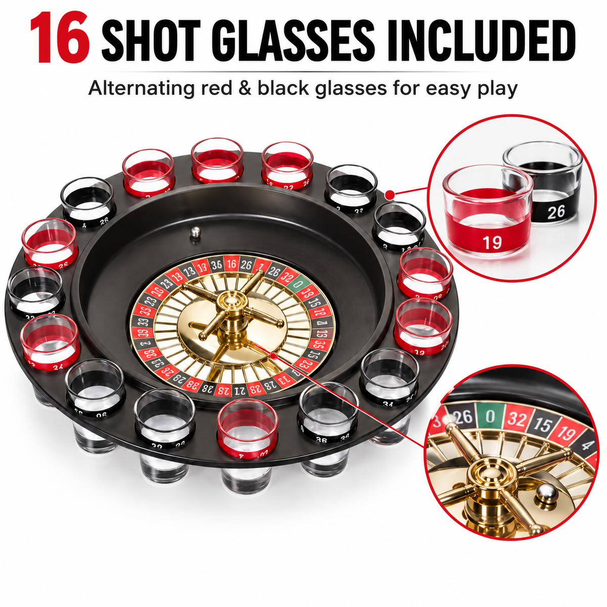 Drinking Roulette Game - Size - 12 inches