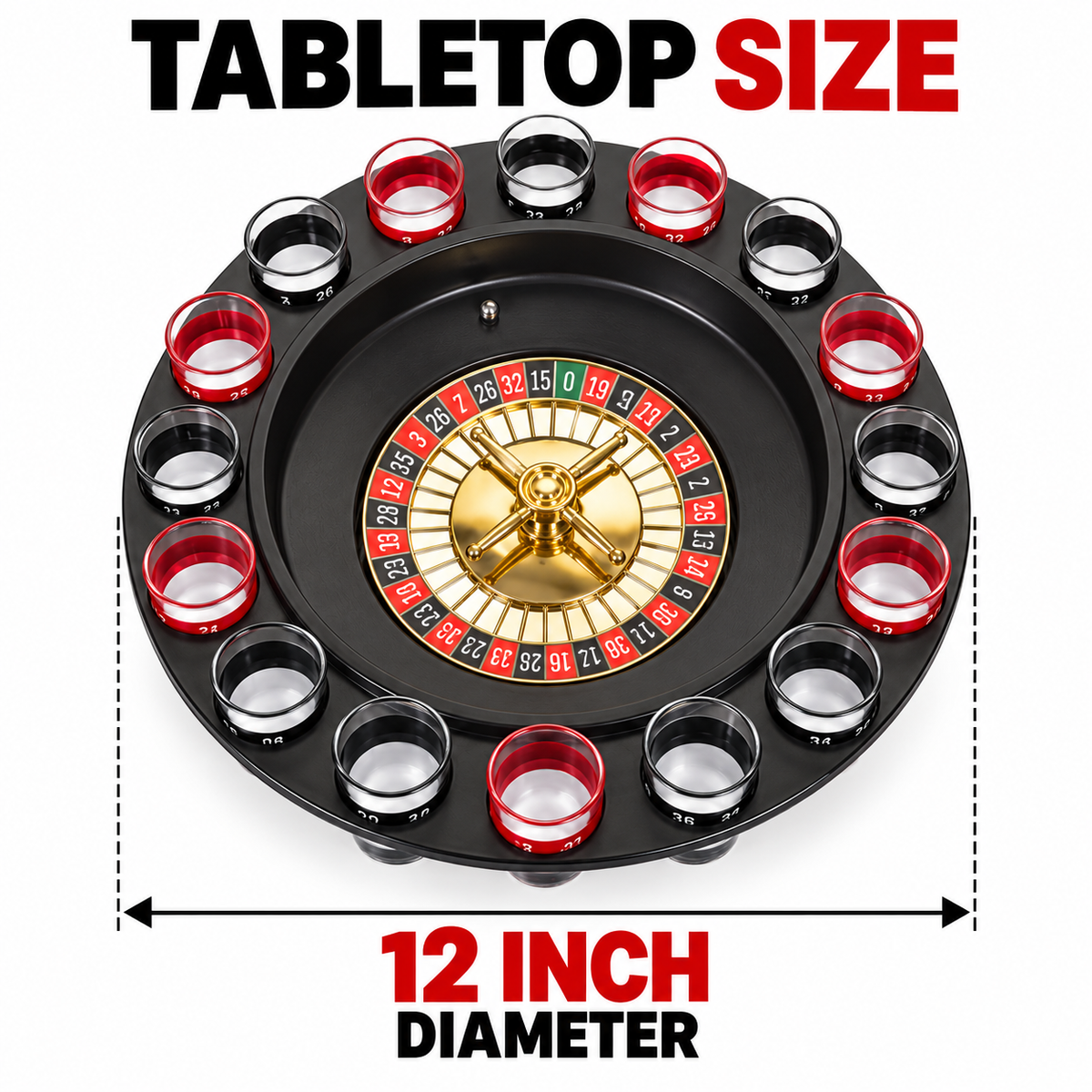 Drinking Roulette Game - Size - 12 inches