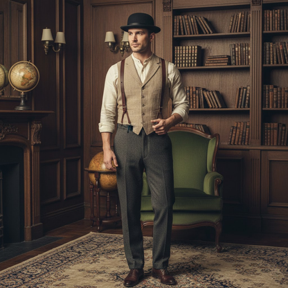 Mr. Smart Black Hat for Adults