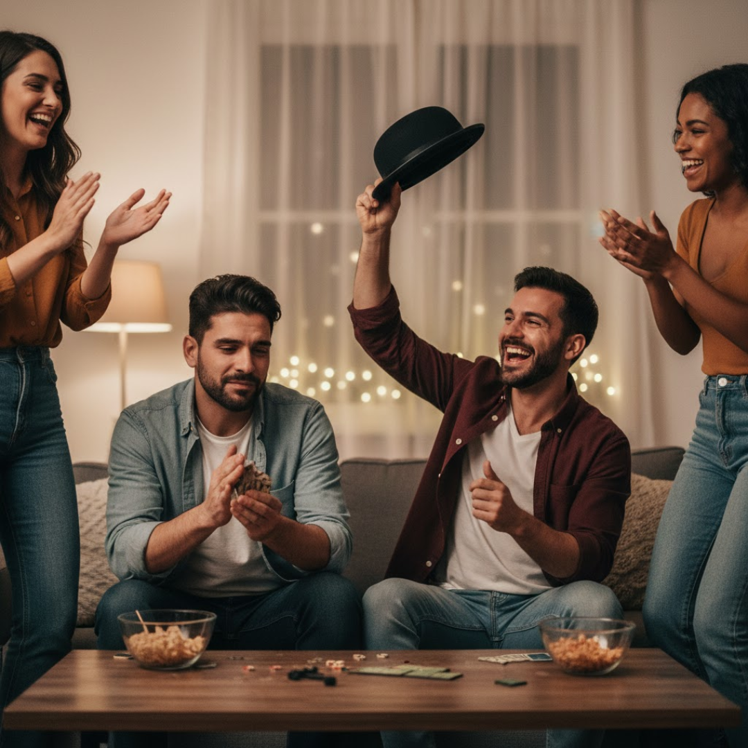 Mr. Smart Black Hat for Adults