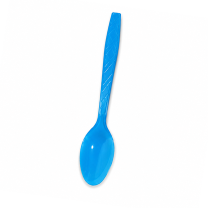 Premium Plastic Light Blue Spoons - 20CT