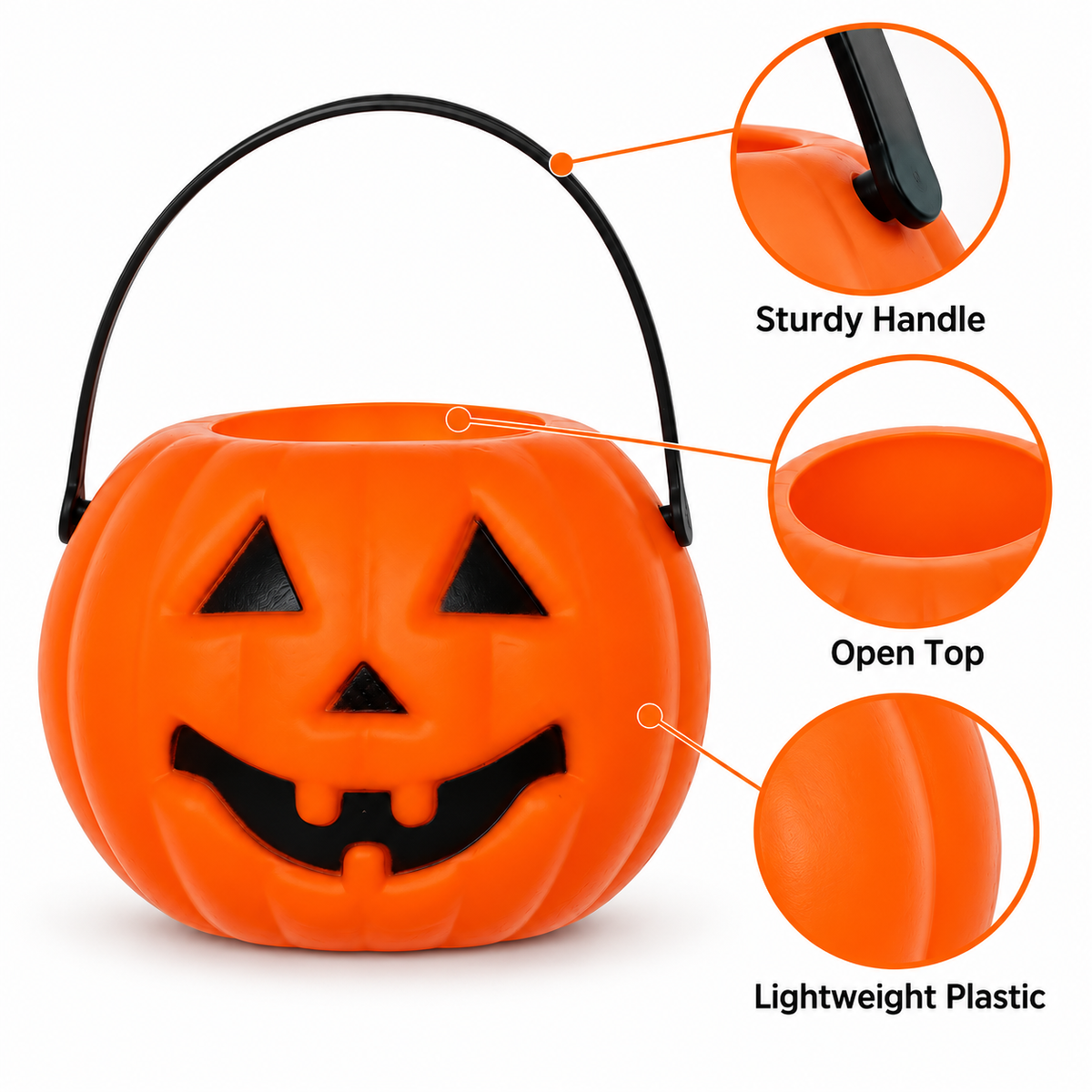 Halloween Pumpkin Basket - 1PC