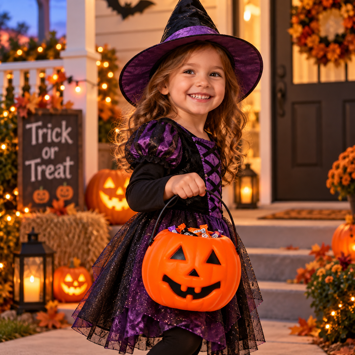 Halloween Pumpkin Basket - 1PC