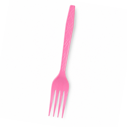 Light Pink Forks - 20PC | Pastel Pink Party Forks for Birthdays, Baby Showers and Picnics