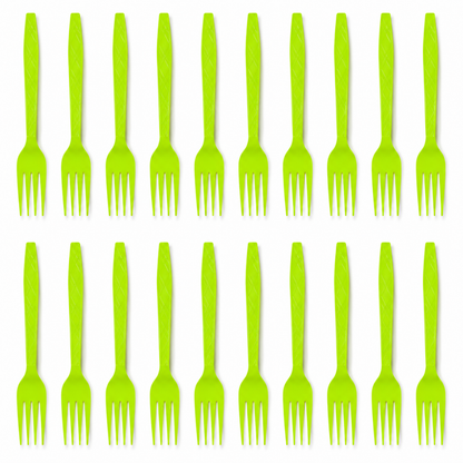 Lime Green Forks - 20PC