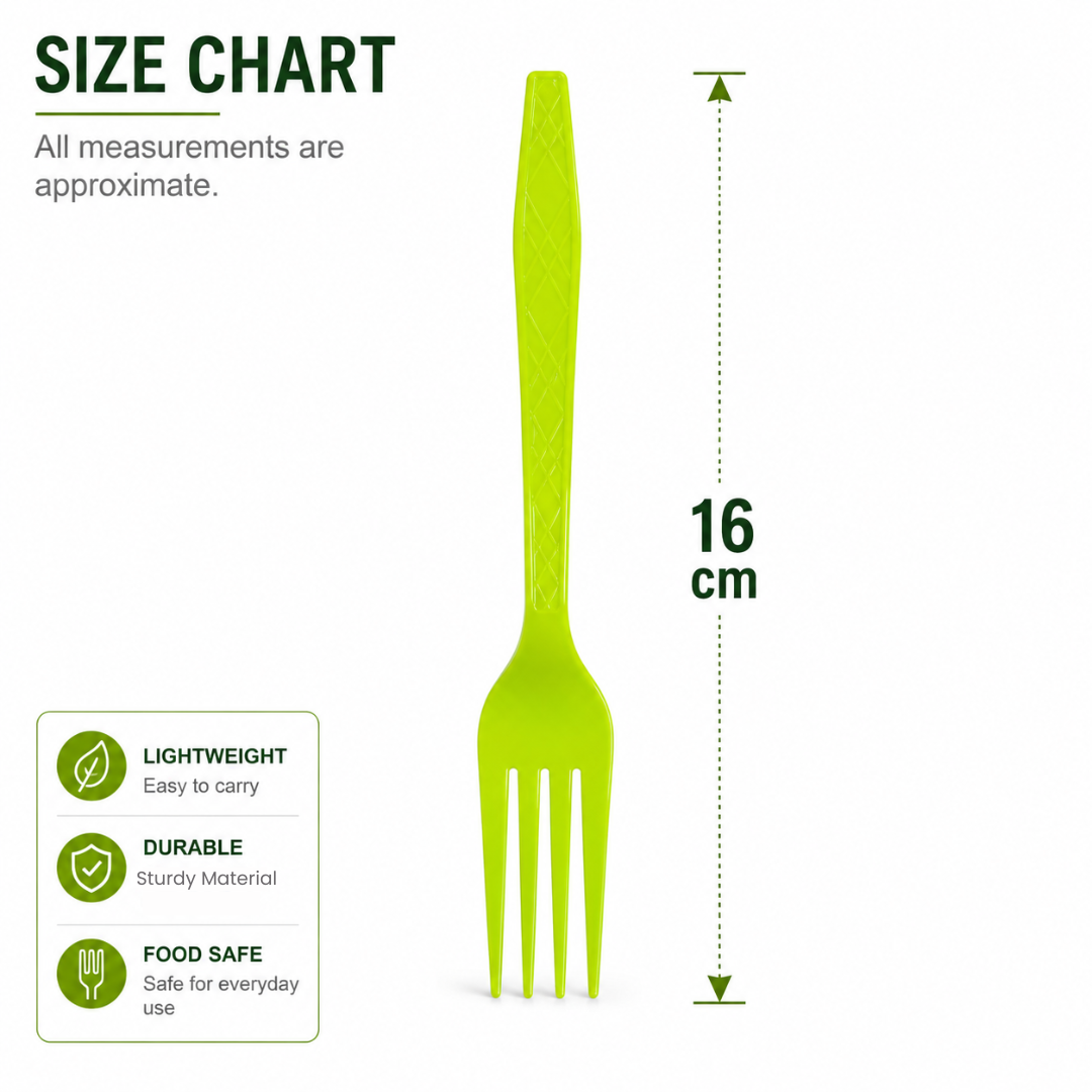 Lime Green Forks - 20PC