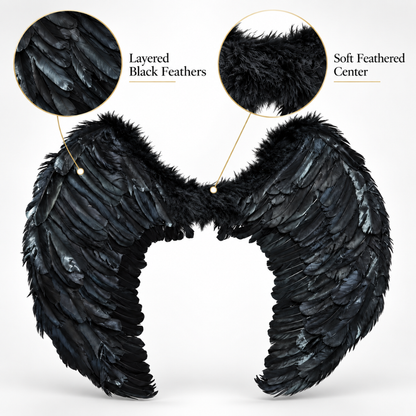 Devil Black Wings for Halloween/ Theme Party - 1PC