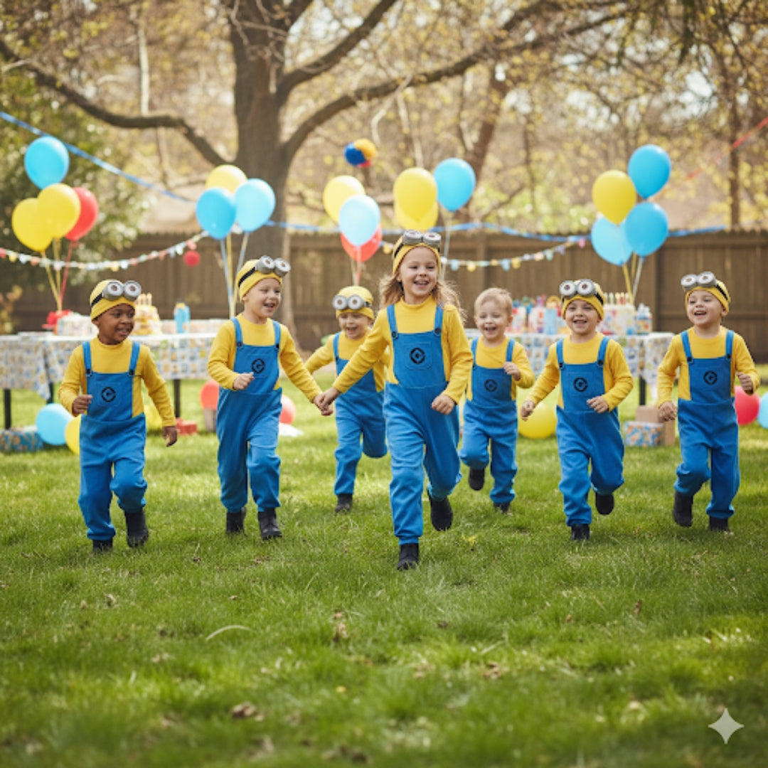 Yellow Minions Despicable Me Jumpsuit Costume - Size M - Age 5 to 7 Years