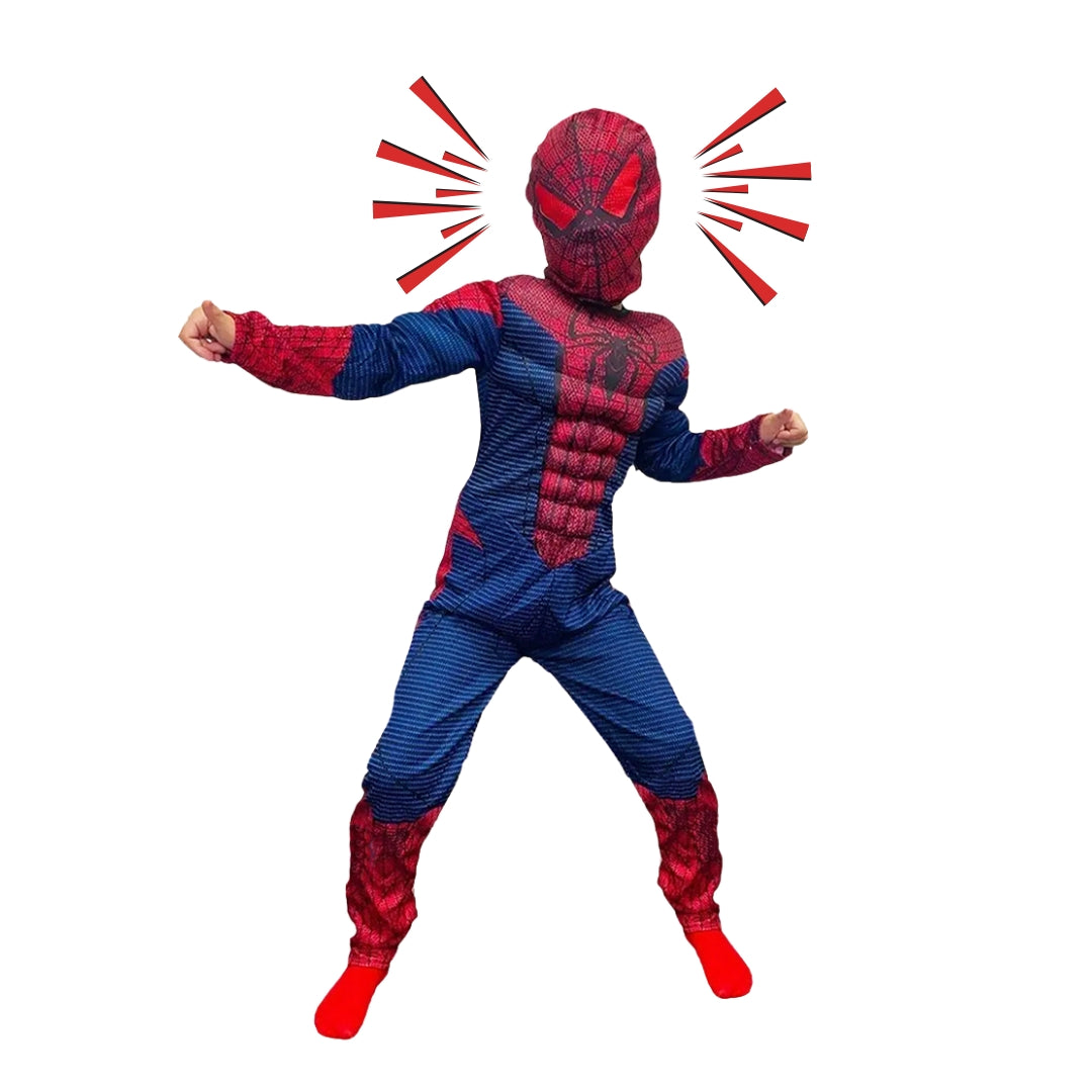 Fancy Spiderman Muscle Costume for Kids