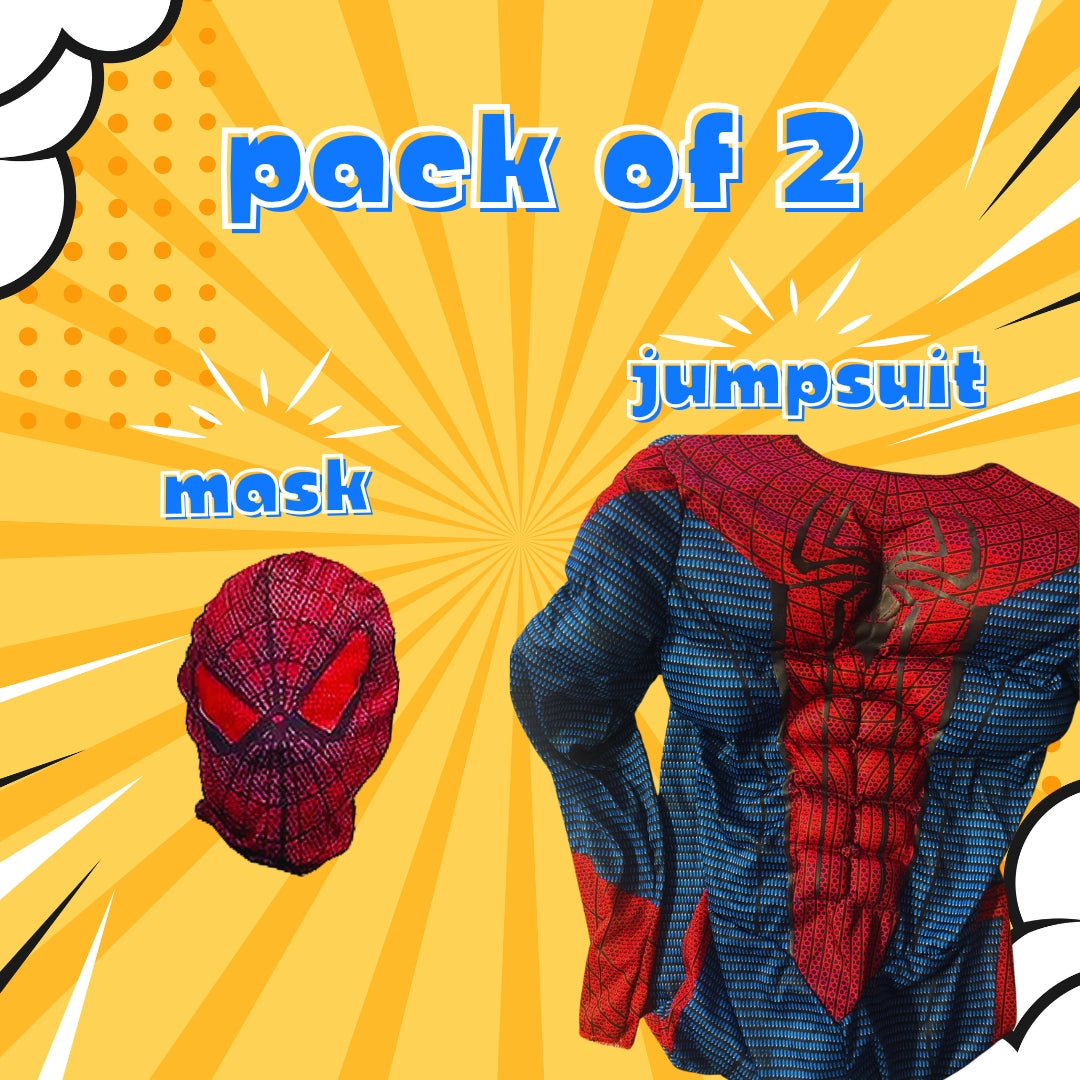 Fancy Spiderman Muscle Costume for Kids