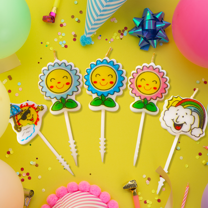 Fun In The Sun Candle on the Stick - 5PC
