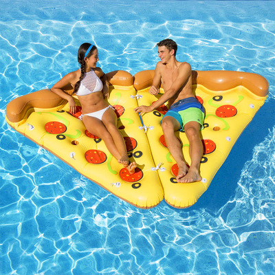 Pizza Slice Inflatable Pool Float - 6FT X 5FT - Wanna Party - front view