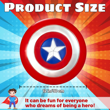 Capt U.S Superhero Circular Shield w/ Body Strap - 16inches - 1PC - Wanna Party - lifestyle