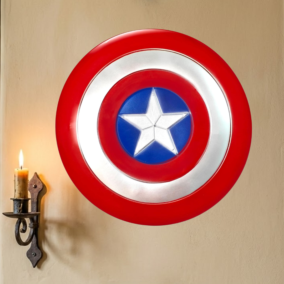Capt U.S Superhero Circular Shield w/ Body Strap - 16inches - 1PC - Wanna Party - alt