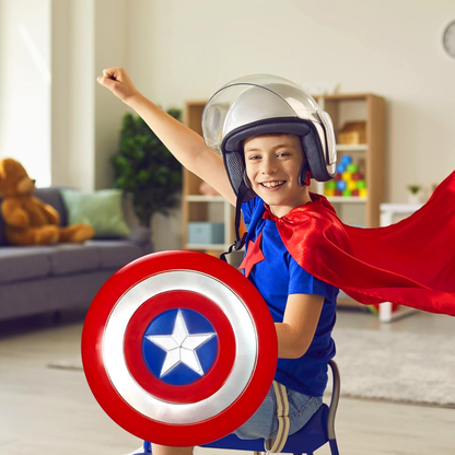 Capt U.S Superhero Circular Shield w/ Body Strap - 16inches - 1PC - Wanna Party - decor