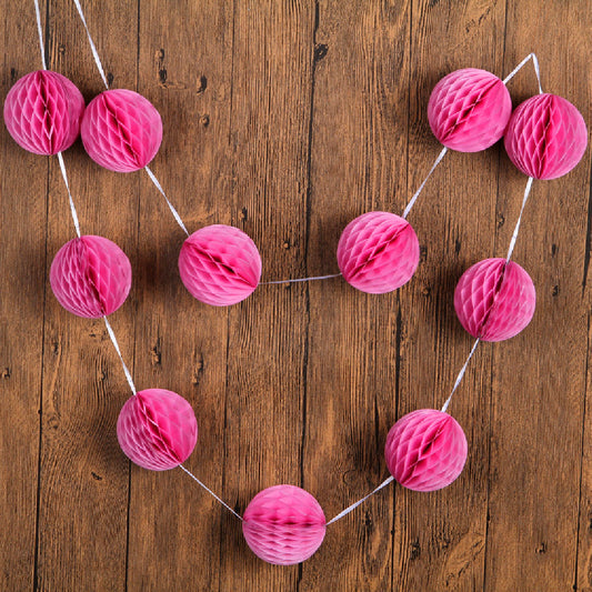 Honeycomb Garland Decoration - 10FT {Assorted Color}