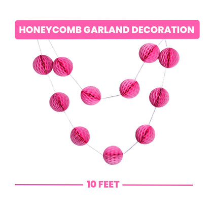 Honeycomb Garland Decoration - 10FT {Assorted Color}