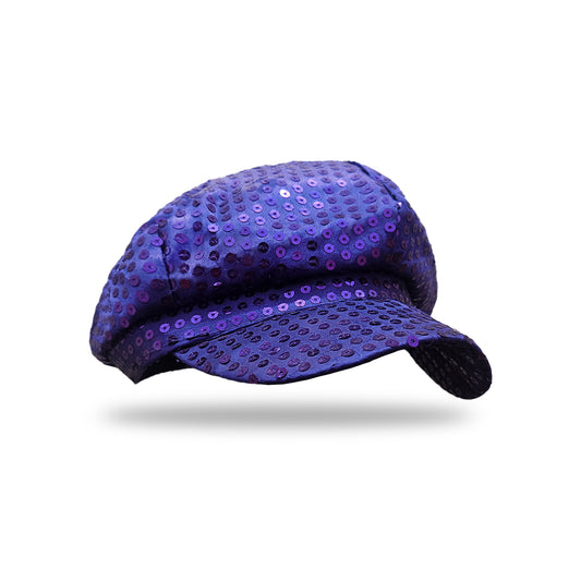 Purple Fedora Cap w/Sequin for Girls - 1PC