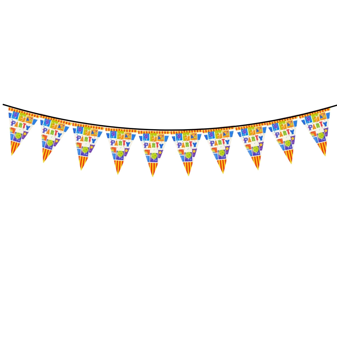 Party Bunting Banner - Over 9 Ft Long Decoration for All Occasions - 1 Pc