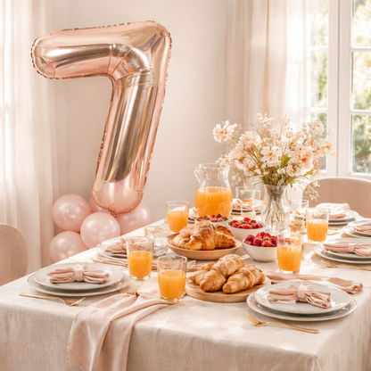 40 Numerical 7 Rose Gold Balloon