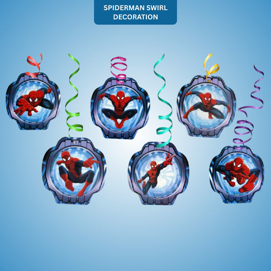 Spiderman Swirl Decoration - 12PC