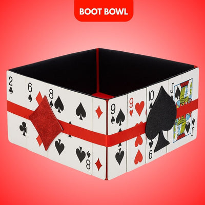 Card Party Boot Bowl 10 inch - Casino Table Centerpiece | Wanna Party - Image 1