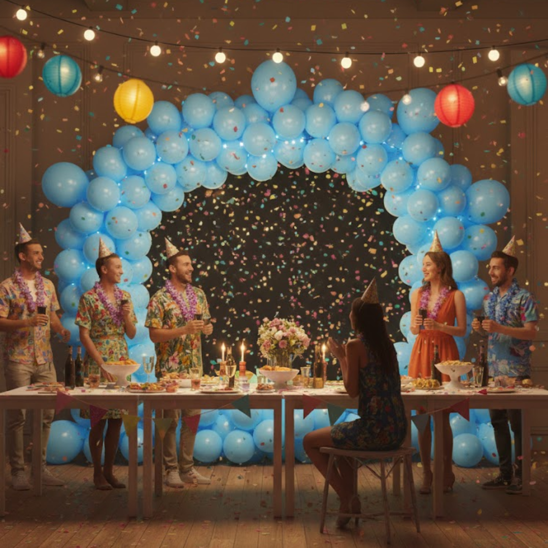 Light Blue Latex Balloons 10" - 20PC