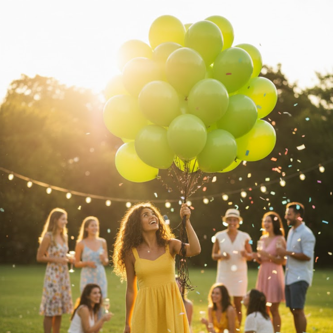 Light Green Latex Balloons 10" - 20PC
