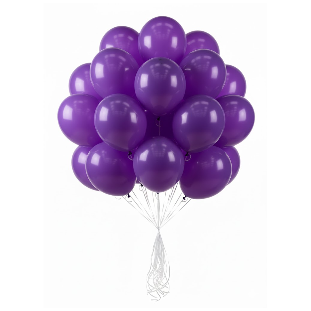 Balloon in a Can Purple Latex Balloons (Pack of 20)