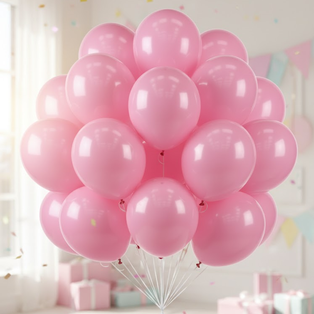 Balloon in a Can Light Pink Latex Balloons (Pack of 20)