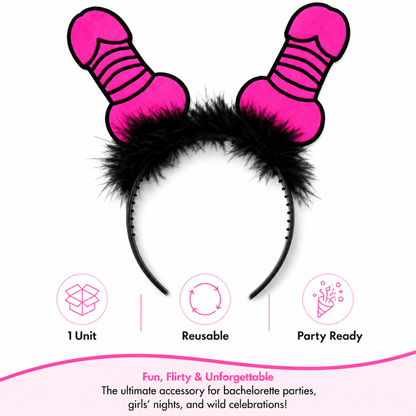 Bachelorette Party Willy Headband - 1PC