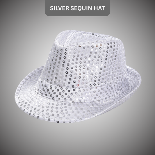 Sequin Hat Silver