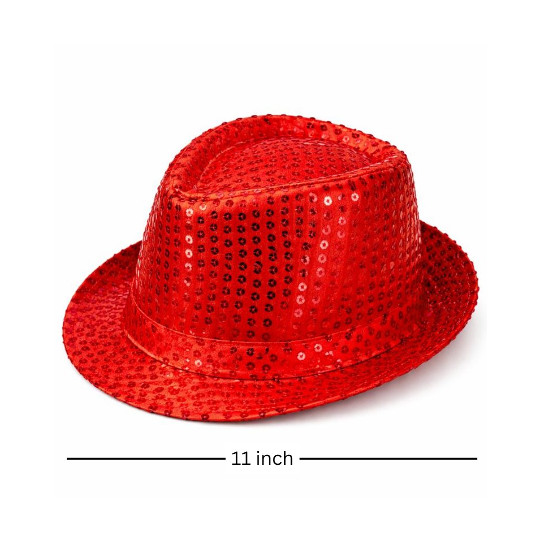 Red Sequin Hat for Adults