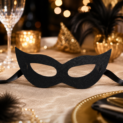 Eye Mask Paper Black - 6PC