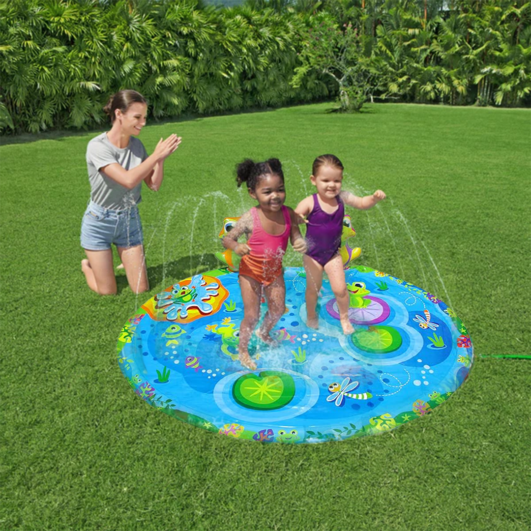 3D Frogs Sprinkler Mat
