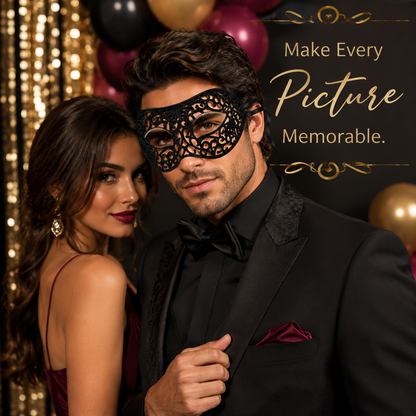 Masquerade Men Mask Black