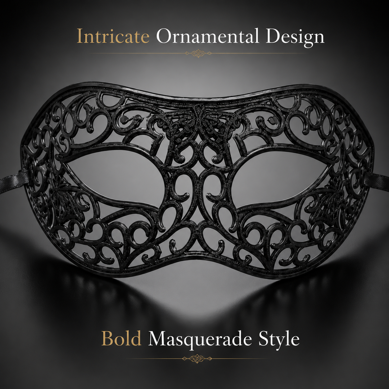 Masquerade Men Mask Black
