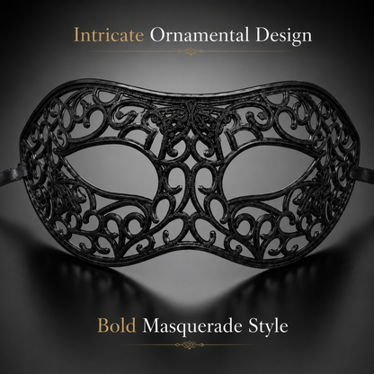 Masquerade Men Mask Black