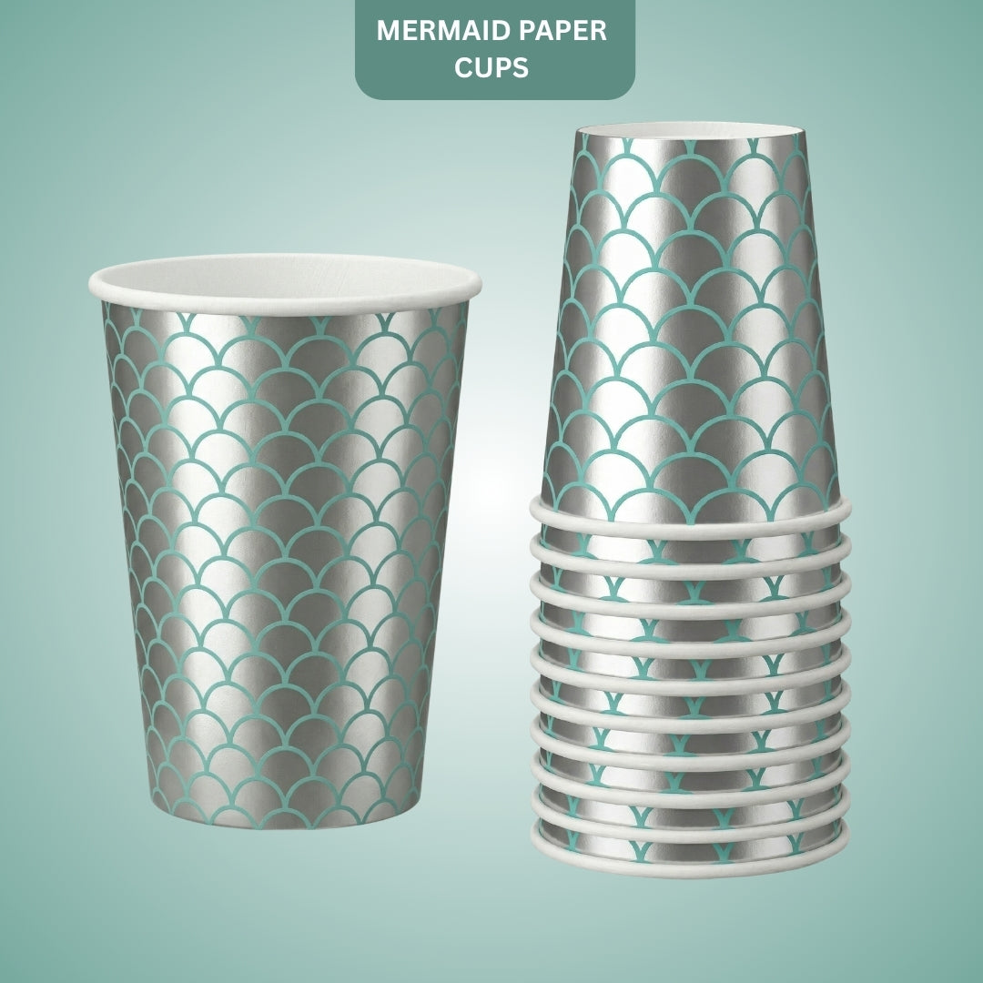 Mermaid Paper Cups - 10PC