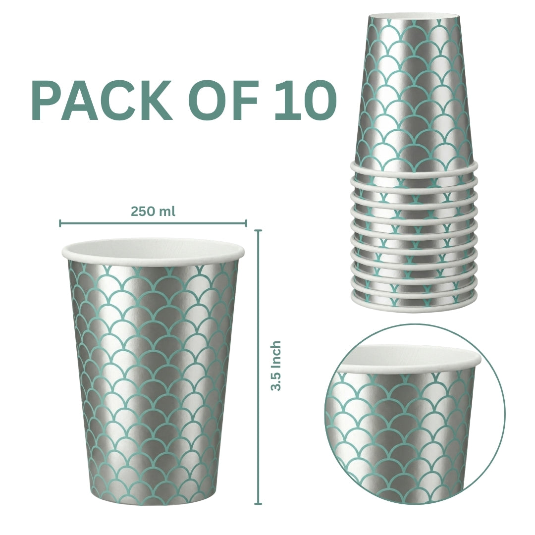 Mermaid Paper Cups - 10PC