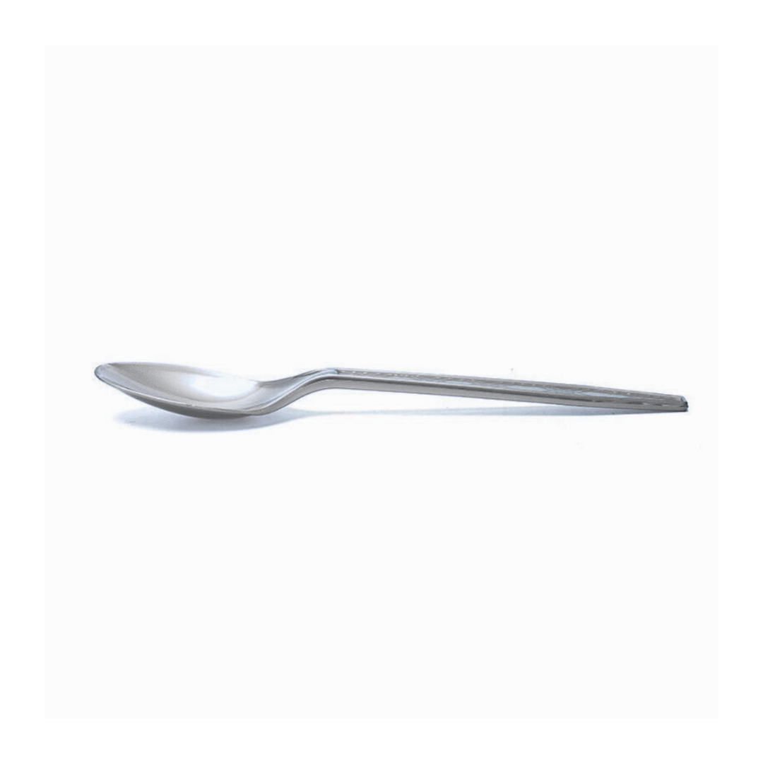 Metallic Silver Dinner or Dessert Spoons / Cake Spoons / Durable - 20PC