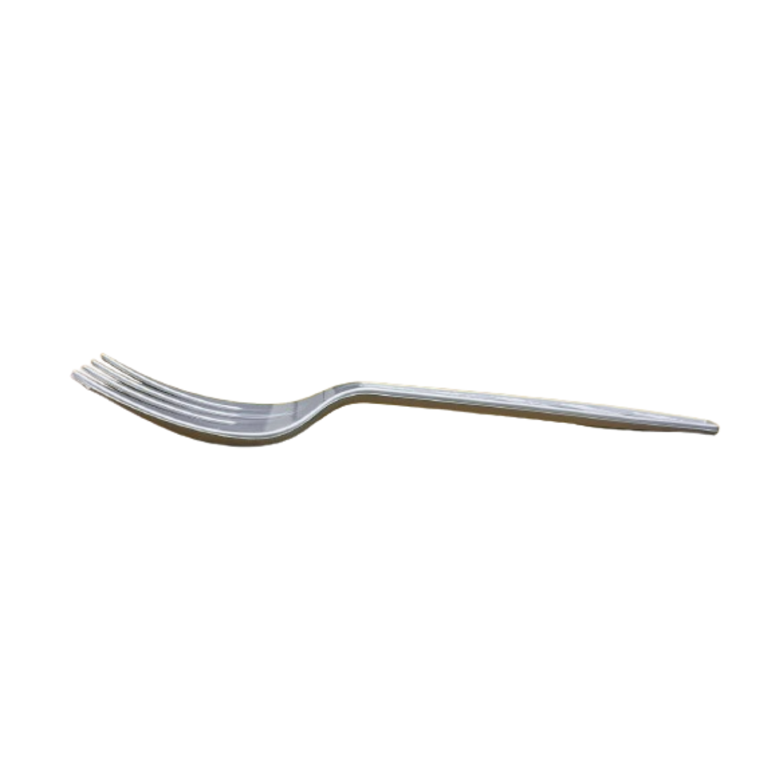 Metallic Silver Dinner Forks / Durable - 20PC